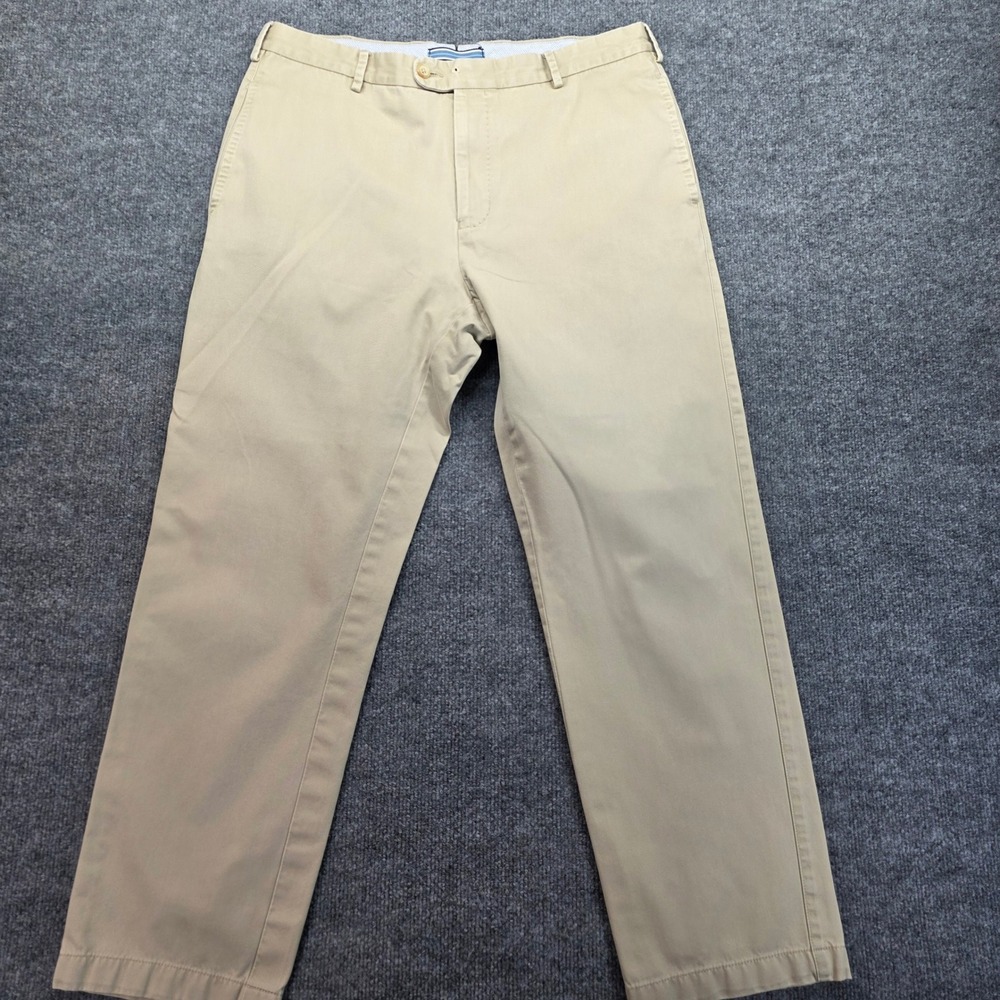 Peter Millar Mens‎ Chino Pants Tan Straight Fit Cotton Size 34